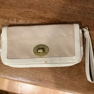 Coach Leather Wrist Strap Bag